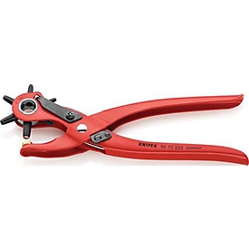 Revolving punch pliers total l.220mm opening f.2/2,5/3/3,5/4
