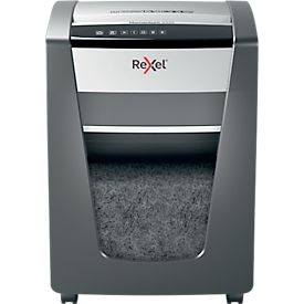 Rexel Momentum X406 shredder P4, particle cut 4 x 28 mm, 15l, 6 sheets cutting capacity, black