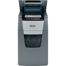 Rexel Optimum AutoFeed+ 150M papiervernietiger P5, volautomatisch, microsnede 2 x 15 mm, 44 l, 150 vel snijcapaciteit, zwart