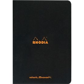 Rhodia Notizheft, 48 Blatt, DIN A4, 80g/m², PEFC®-zertifiziert, Softcover, gepunktet, schwarz
