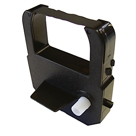 Ribbon cartridge for time recording systems,