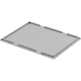 Ringoplast Auflagedeckel für Kunststoffkästen Unista, L 400 x B 300 mm, grau