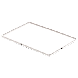 Ringoplast slip lid, for pizza dough containers, food-safe, stackable, temperature-resistant, L 600 x W 400 mm, natural