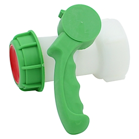 Robinet à papillon IBC, avec filetage grossier robuste, raccord de réservoir diamètre 55 - 62 mm