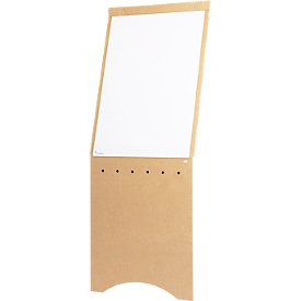 Rocada RD-60 ECO flipchart, recyclable, integrated handle, W 650 x H 950 mm, brown