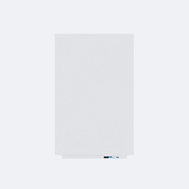 Rocada Whiteboard SKIN PRO, rahmenlos, modular, Hoch-/Querformat, magnethaftend, Ablageschale, B 750 x H 1150 mm, beschichteter Stahl, signalweiß RAL 9003
