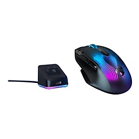 ROCCAT Kone XP Air - Maus - optisch - 10 Tasten - kabellos, kabelgebunden - Bluetooth, 2.4 GHz