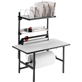 Rocholz complete packing station System 1600/2, height-adjustable, W 1600 x D 800 x H 690-960 mm