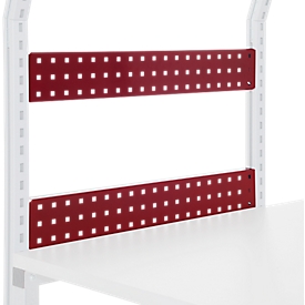 Rocholz Panneau arrière perforé Système Flex, 1000 x 100 mm, réglable en hauteur de manière flexible