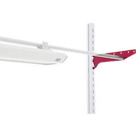 Rocholz support arm System Flex, for shelves, luminaire attachment, 400 mm