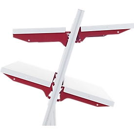 Rocholz Tablette Système Flex, type B, 1000 x 300 mm, avec bras de support