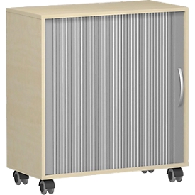 Roldeurkast PALENQUE, B 800 x D 400 x H 791 mm, esdoorn
