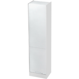 Roldeurkast ULM, B 500 x D 400 x H 2004 mm, lichtgrijs/lichtgrijs