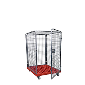 Roll conteneur gr. 5, sans étagères, 1210 mm de hauteur, rouge