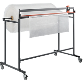 Roll holder with cutting device, mobile, 1250 mm