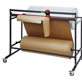 Roll holder with double cutting device, fixed, 750 mm