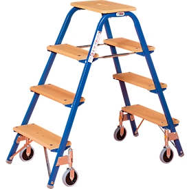 Roll-Tritt aus Leichtstahl®, 4 Stufen