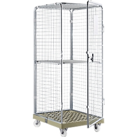 Rollbox Gr. 5 mit klappbarem Zwischenboden, grau