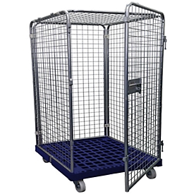 Rollbox Gr. 5, ohne Böden, 1210 mm hoch, dunkelblau