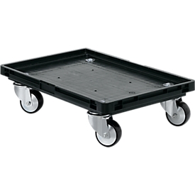 Roller panel for box with european standard dimensions, driver, black