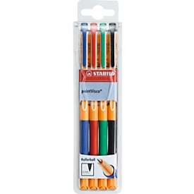 Roller PointVisco® STABILO®, lot de 4