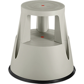 Roller stool, grey