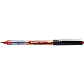 Rollerball Uni-ball oog, onuitwisbaar, 12 stuks, 0,65 mm, rood