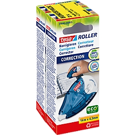 Rollers de correction tesa®, l. 4,2 mm x L 14 m, pack économique de 2 pièces