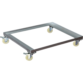 Rolling frame for box with European standard dimensions, 600 x 400 mm