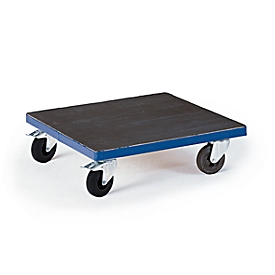 Rolling frame for boxes with grooved rubber, 700 x 700 mm