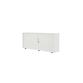 Rollladenschrank, 2 OH, 1teilig, mit Mitteltrennwand, B 1600 mm, lichtgrau