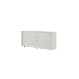Rollladenschrank, 2 OH, 1teilig, mit Mitteltrennwand, B 1600 mm, silber