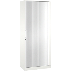 Rollladenschrank ASISTO C 3000, 5 Ordnerhöhen, B 800 mm, weiss/weiss