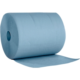 Rollo de papel de limpieza WIPEX Basic-Line, 2 capas, 380 x 360 mm, 500 paños por rollo, 2 rollos