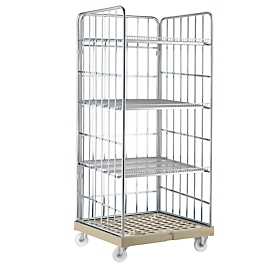 Rollregal, H 1800 x B 815 x T 724 mm, grau