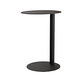 Ronde bijzettafel easyDesk® van staal, Ø 400 x H 570 mm, antraciet