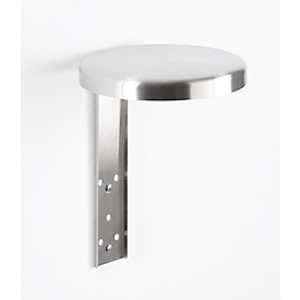 Roof for safety ashtrays, suitable for all safety ashtrays with Ø 90-180 mm, incl. mounting material, stainless steel