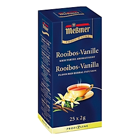 Rooibos Tee Meßmer Rooibos-Vanille, Packung mit 25 Beuteln á 2,5 g, UTZ-zertifiziert