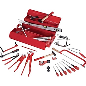 ROTHENBERGER gereedschapset voor leerlingen, 50-delig, incl. montagegereedschapskoffer, ratelsleutel, waterpas, schroevendraaierset