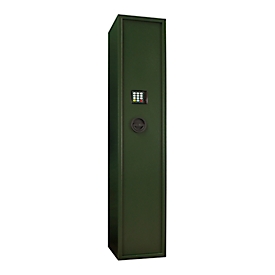 Rottner ammunition & gun cabinet Guntronic 5, 140 l, conditional fire protection, electronic lock, W 300 x D 400 x H 1450 mm, steel, green