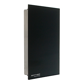 Rottner Armoire à clés Key Glass Black - acier inoxydable, 8 crochets, fermeture magnétique