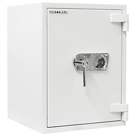 Rottner armoire forte Diamant Super Fire Premium DO65, serrure à double panneton, EN 3, ignifuge jusqu'à 30 min, 70 litres, acier, gris clair