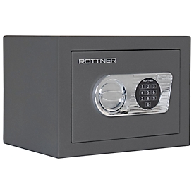 Rottner armoire forte Toscana 26, serrure électronique, EN 1, 10 litres, acier, anthracite
