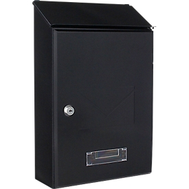 Rottner Boîte aux lettres Pisa anthracite - acier, butée de porte latérale, clapet biseauté