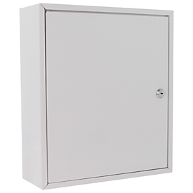 Rottner Medikamentenschrank MK1, Wandmontage, Volumen 12 l, 1 Fachboden, Zylinderschloss, 2 Schlüssel, Aufkleber, B 315 x T 110 x H 360 mm, Stahlblech