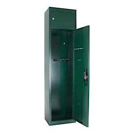 Rottner Munitionsschrank Waffenschrank Gun 5 Cargo, Zylinderschloss, B 370 x T 265 x H 1500 mm, Stahl, grün