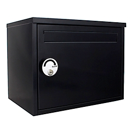 Rottner Paketbriefkasten Parcel Keeper, Wandmontage, für Pakete L 350 x B 290 x H 270 mm, Stahlblech pulverbeschichtet, schwarz