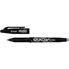 Rotulador de gel PILOT FriXion, borrable, recargable, 12 unidades, 0,4 mm, negro