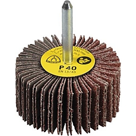 Roues à lamelles KM 613 √ò30xH15mm K.40 corindon tige-D.6mm KLINGSPOR, 10 pièces