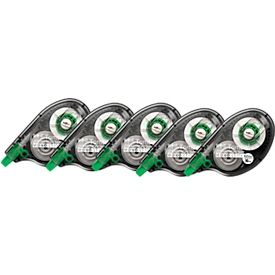 Rouleau correcteur Tombow MONO CT-YT4, technique de déroulement latéral, dimensions du ruban L 10 m x l 4,2 mm, 72 % de plastique recyclé, 5 pièces